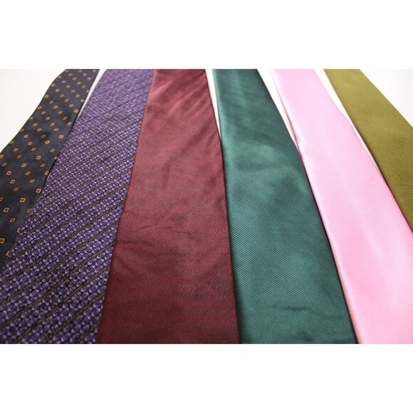 Lot of 6 Mens Neckties Calvin Klein Nautica DKNY Barry Wang Rodney Silk Various - Picture 5 of 9